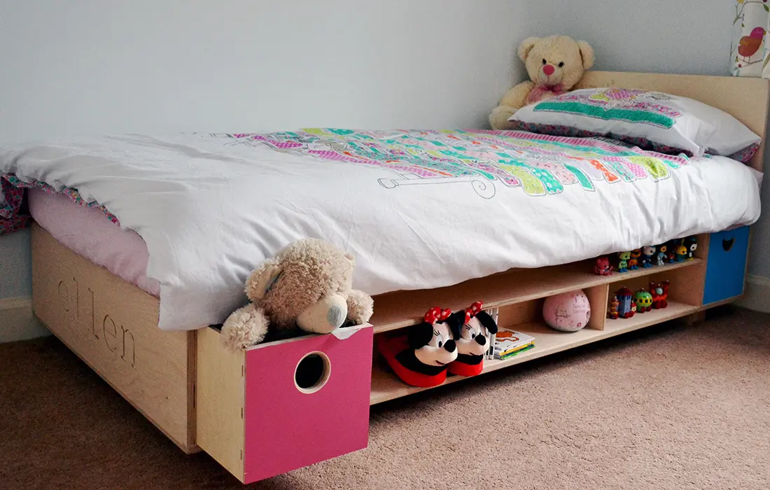 hand crafted childrens bed
